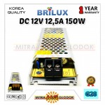 Power Supply Trafo Brilux DC 12V 12.5A | 150W + Slim (Super Quality)
